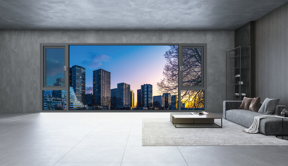 SAS Quick Assembly Window With Integrated Screen Mesh Hardwarecontrol system
